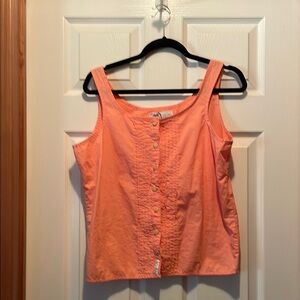 Totem by the sea/  Peach Button-Down Top,Women’s size XLRG